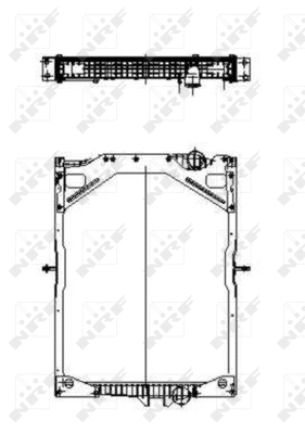 509701 NRF Радиатор, охлаждение двигателя (фото 1)