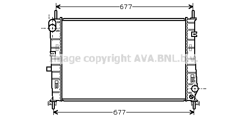 FDA2165 AVA Радиатор, охлаждение двигателя (фото 1)