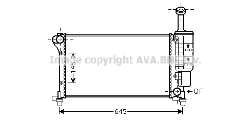 FTA2335 AVA Радиатор, охлаждение двигателя (фото 1)