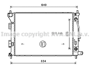 HY2390 AVA Радиатор, охлаждение двигателя (фото 1)
