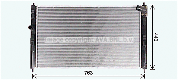 MT2274 AVA Радиатор, охлаждение двигателя (фото 1)