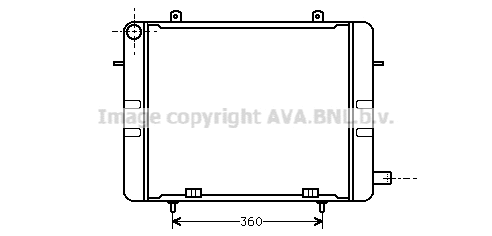 OL2155 AVA Радиатор, охлаждение двигателя (фото 1)