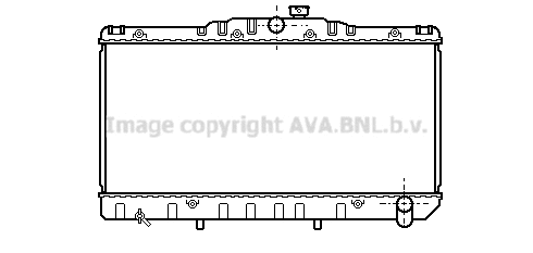 TO2034 AVA Радиатор, охлаждение двигателя (фото 1)