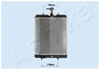 RDA033068 ASHIKA Радиатор, охлаждение двигателя (фото 1)