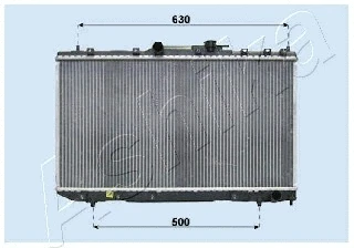 RDA153007 ASHIKA Радиатор, охлаждение двигателя (фото 1)