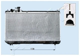 RDA153096 ASHIKA Радиатор, охлаждение двигателя (фото 1)