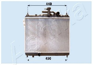 RDA283093 ASHIKA Радиатор, охлаждение двигателя (фото 1)