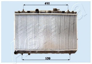 RDA283099 ASHIKA Радиатор, охлаждение двигателя (фото 1)