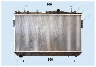 RDA313022 ASHIKA Радиатор, охлаждение двигателя (фото 1)