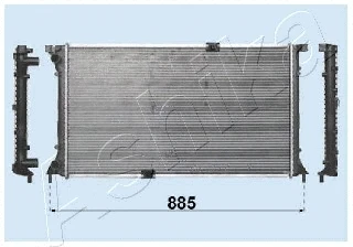 RDC092032 ASHIKA Радиатор, охлаждение двигателя (фото 1)