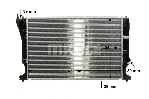 CR 1080 000S KNECHT/MAHLE Радиатор, охлаждение двигателя (фото 4)