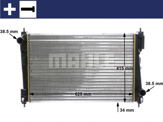 CR 1111 000S KNECHT/MAHLE Радиатор, охлаждение двигателя (фото 8)
