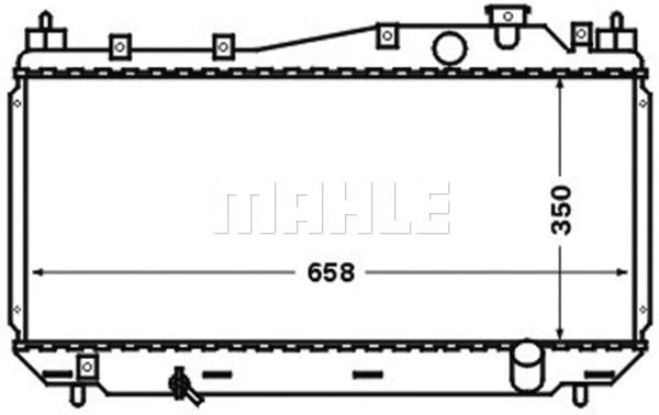 CR 1252 000S KNECHT/MAHLE Радиатор, охлаждение двигателя (фото 1)