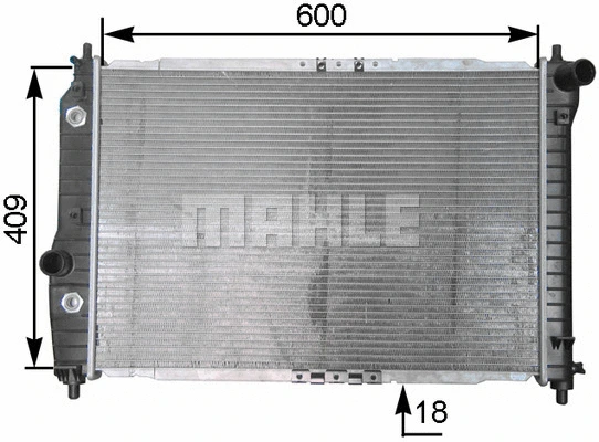 CR 131 000S KNECHT/MAHLE Радиатор, охлаждение двигателя (фото 7)