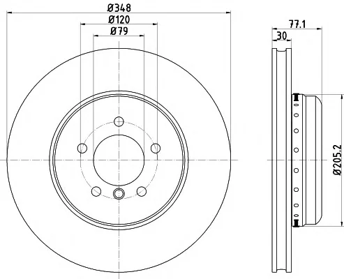 MDCB2380 MINTEX Тормозной диск (фото 1)