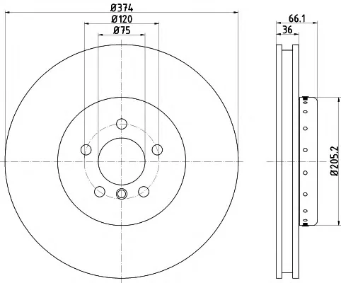 MDCB2588R MINTEX Тормозной диск (фото 1)