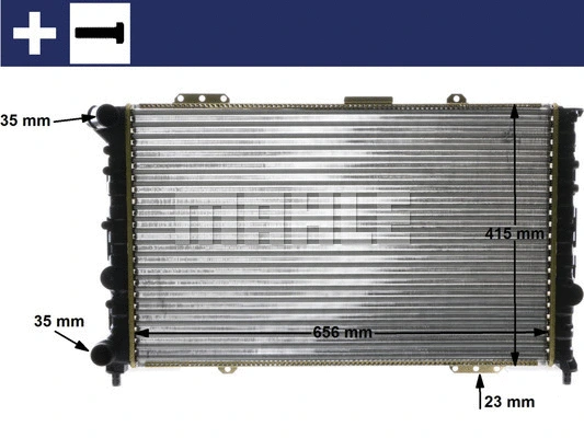 CR 1410 000S KNECHT/MAHLE Радиатор, охлаждение двигателя (фото 9)