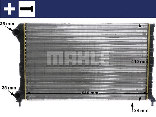 CR 1447 000S KNECHT/MAHLE Радиатор, охлаждение двигателя (фото 9)