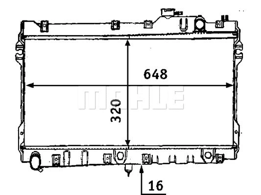 CR 185 000S KNECHT/MAHLE Радиатор, охлаждение двигателя (фото 3)