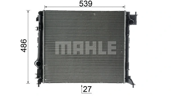 CR 1967 000P KNECHT/MAHLE Радиатор, охлаждение двигателя (фото 5)