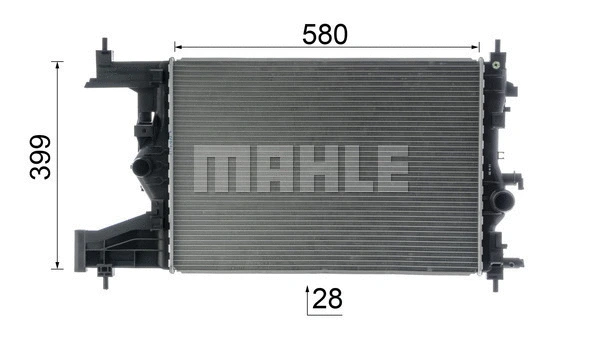 CR 2116 000P KNECHT/MAHLE Радиатор, охлаждение двигателя (фото 6)