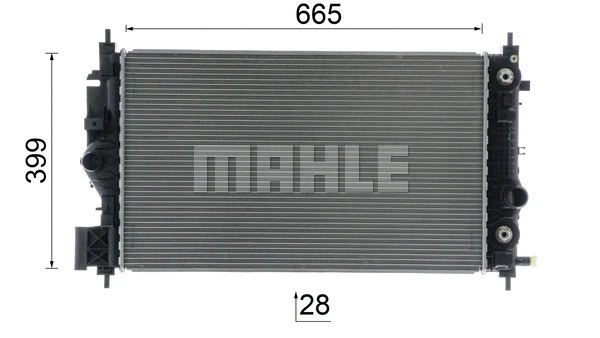 CR 2593 000P KNECHT/MAHLE Радиатор, охлаждение двигателя (фото 6)