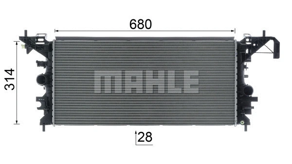CR 2597 000P KNECHT/MAHLE Радиатор, охлаждение двигателя (фото 6)