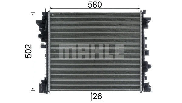 CR 2598 000P KNECHT/MAHLE Радиатор, охлаждение двигателя (фото 7)