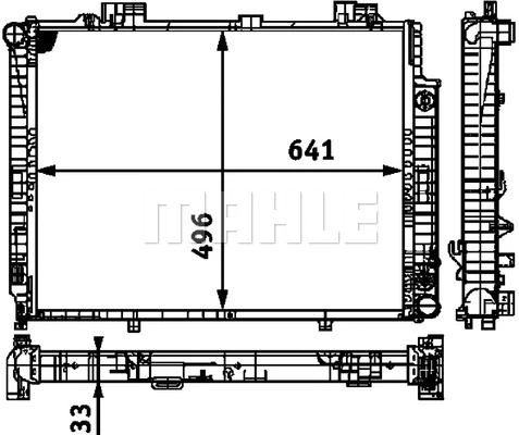 CR 314 000P KNECHT/MAHLE Радиатор, охлаждение двигателя (фото 3)