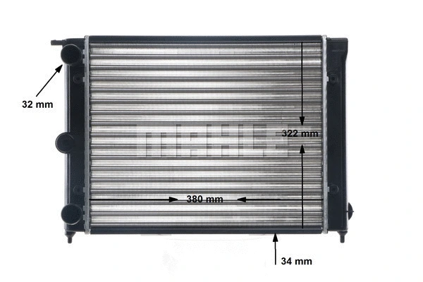 CR 344 000S KNECHT/MAHLE Радиатор, охлаждение двигателя (фото 11)