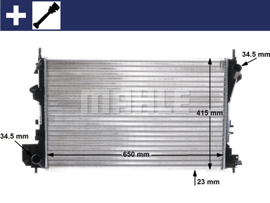 CR 40 000S KNECHT/MAHLE Радиатор, охлаждение двигателя (фото 1)