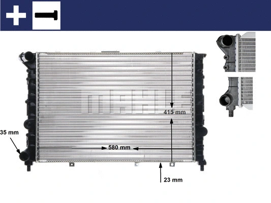 CR 521 000S KNECHT/MAHLE Радиатор, охлаждение двигателя (фото 11)