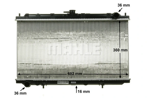 CR 545 000S KNECHT/MAHLE Радиатор, охлаждение двигателя (фото 6)