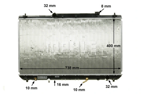 CR 548 000S KNECHT/MAHLE Радиатор, охлаждение двигателя (фото 6)