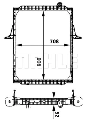 CR 717 000P KNECHT/MAHLE Радиатор, охлаждение двигателя (фото 1)