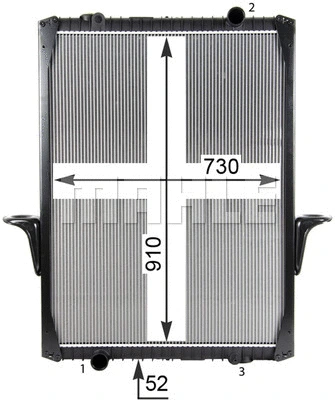CR 755 000P KNECHT/MAHLE Радиатор, охлаждение двигателя (фото 7)