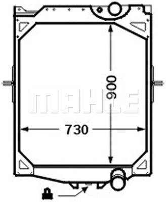 CR 756 000P KNECHT/MAHLE Радиатор, охлаждение двигателя (фото 1)