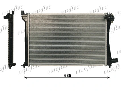 0103.3097 FRIGAIR Радиатор, охлаждение двигателя (фото 1)