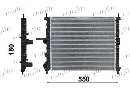 0104.3020 FRIGAIR Радиатор, охлаждение двигателя (фото 1)