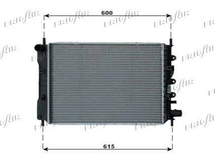 0105.2040 FRIGAIR Радиатор, охлаждение двигателя (фото 1)