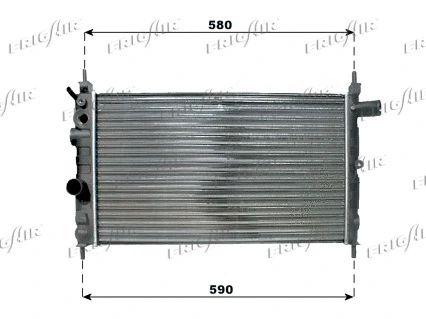 0107.3030 FRIGAIR Радиатор, охлаждение двигателя (фото 1)