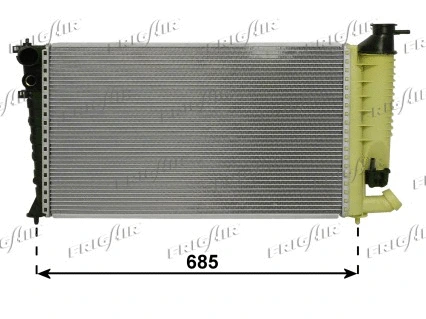 0108.3063 FRIGAIR Радиатор, охлаждение двигателя (фото 1)