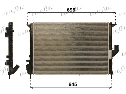 0109.3105 FRIGAIR Радиатор, охлаждение двигателя (фото 1)