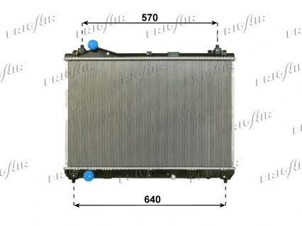 0114.3041 FRIGAIR Радиатор, охлаждение двигателя (фото 1)