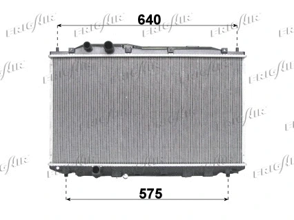 0119.3025 FRIGAIR Радиатор, охлаждение двигателя (фото 1)