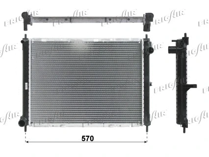 0121.3024 FRIGAIR Радиатор, охлаждение двигателя (фото 1)