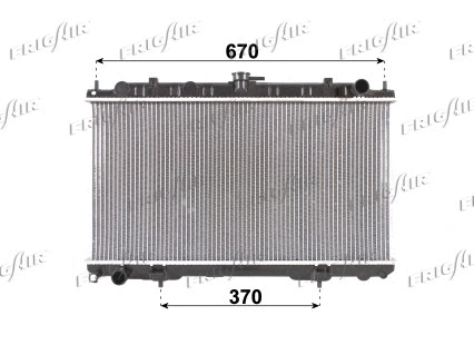 0121.3048 FRIGAIR Радиатор, охлаждение двигателя (фото 1)