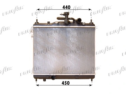 0128.3093 FRIGAIR Радиатор, охлаждение двигателя (фото 1)