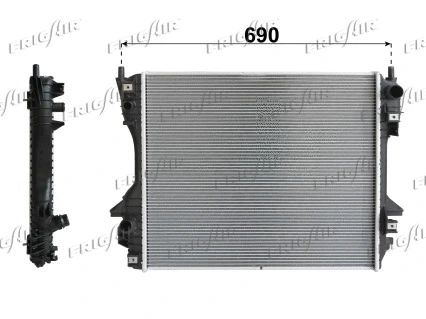 0129.3005 FRIGAIR Радиатор, охлаждение двигателя (фото 1)