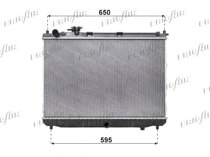 0133.3028 FRIGAIR Радиатор, охлаждение двигателя (фото 1)